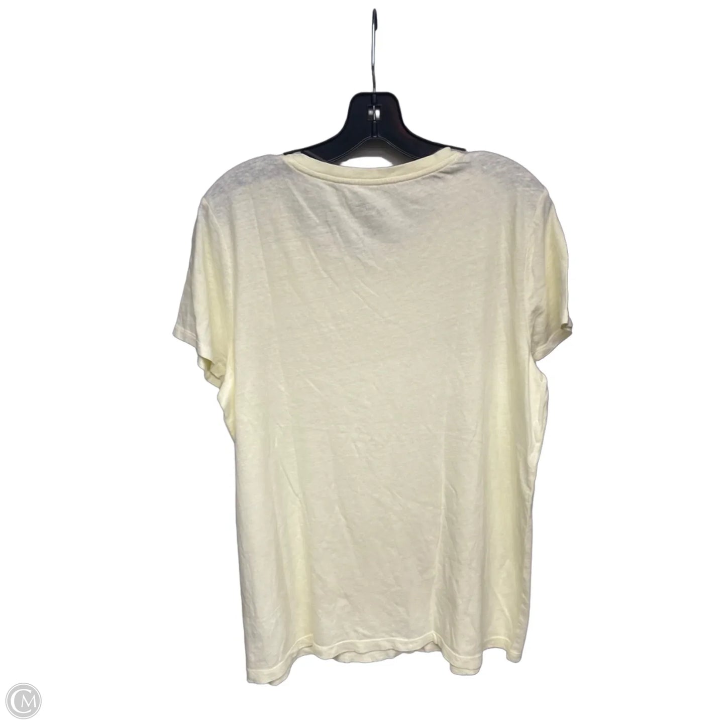 Top Short Sleeve By Universal Thread In Yellow, Size: L