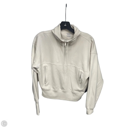 Athletic Sweatshirt Hoodie By Old Navy In Cream, Size: S