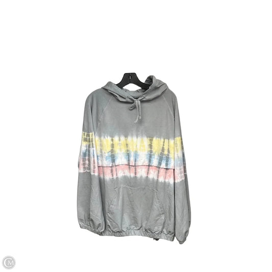 Sweatshirt Hoodie By Main Strip In Grey, Size: L
