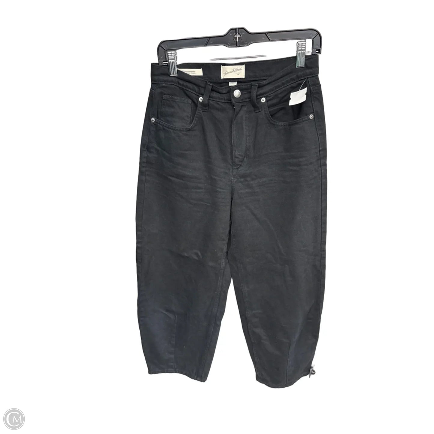 Jeans Wide Leg By Universal Thread In Black Denim, Size: 4