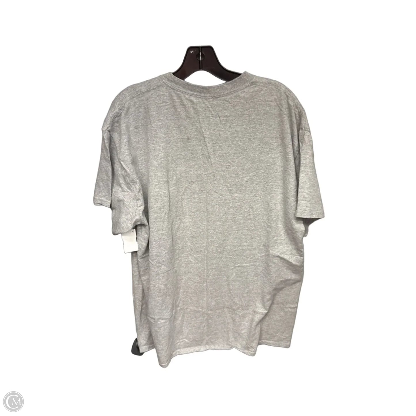 Athletic Top Short Sleeve By Fanatics In Grey, Size: Xl