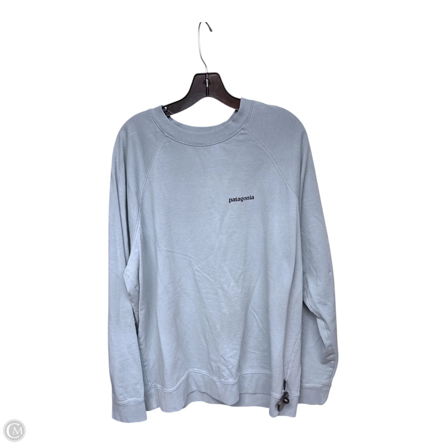 Athletic Sweatshirt Crewneck By Patagonia In Blue, Size: Xl