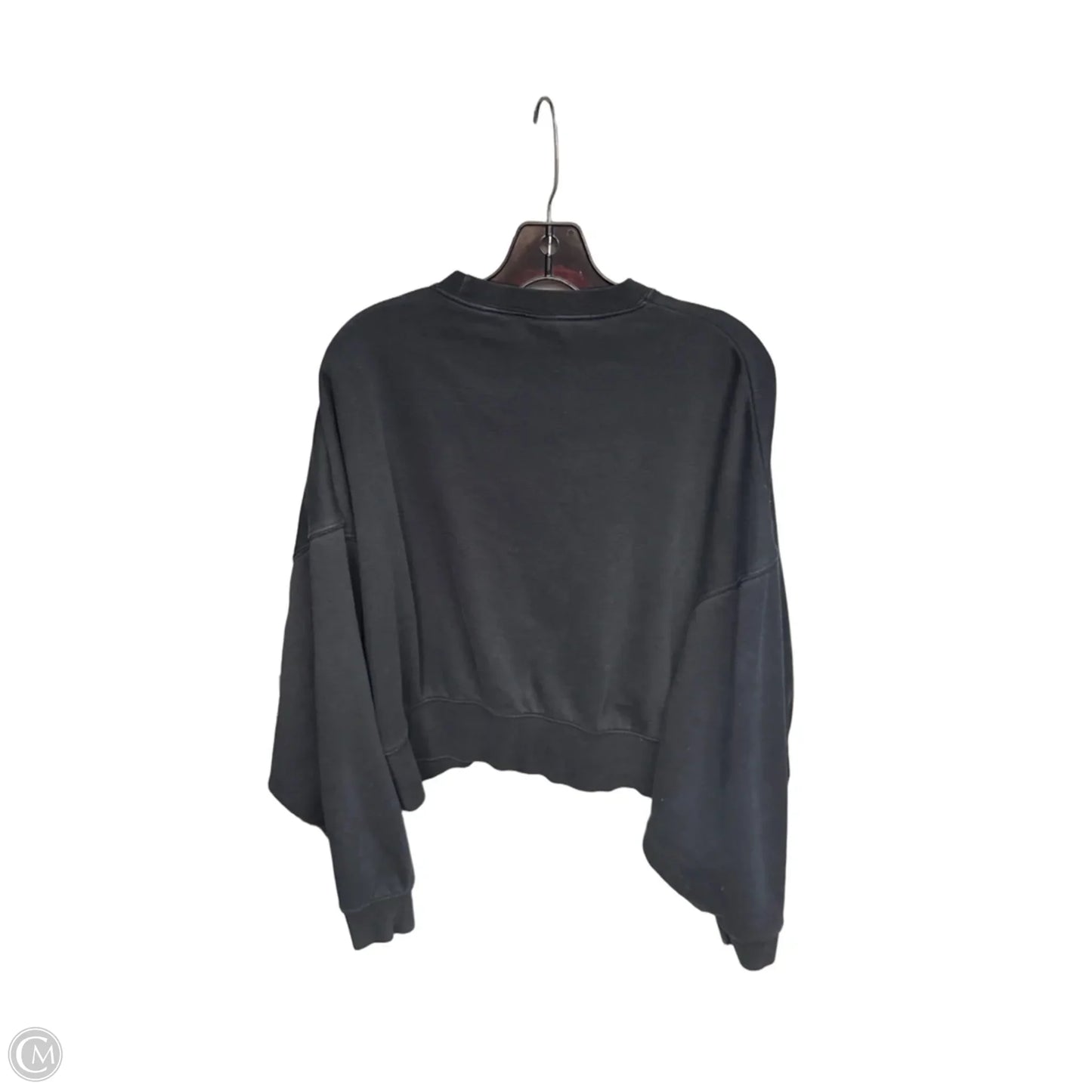 Athletic Sweatshirt Crewneck By Nike Apparel In Black, Size: M