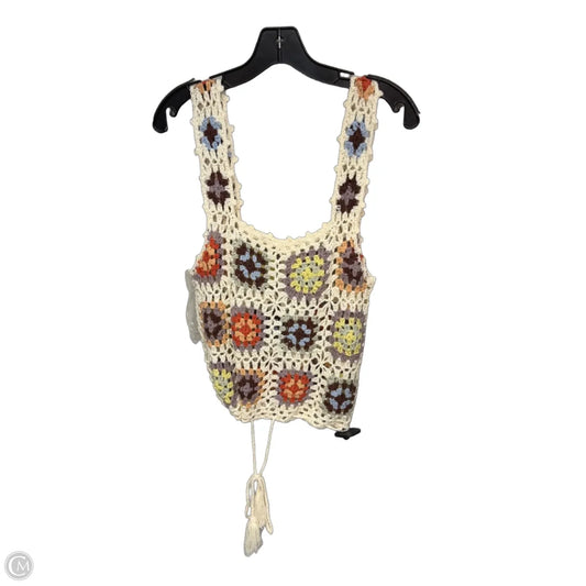 Top Sleeveless By Pol In Cream, Size: L