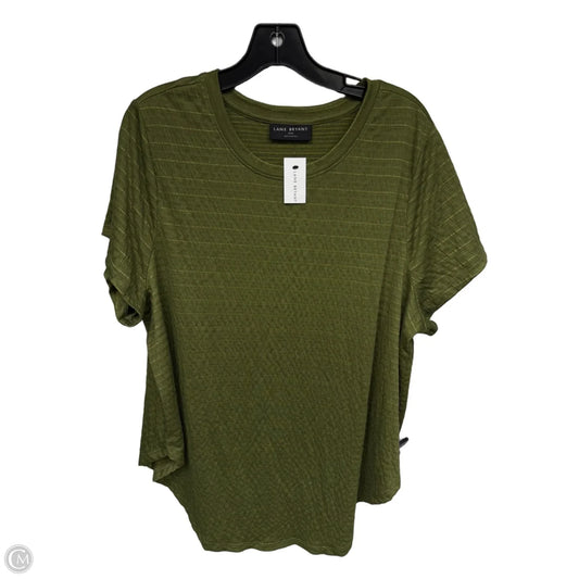 Top Short Sleeve By Lane Bryant In Green, Size: 18
