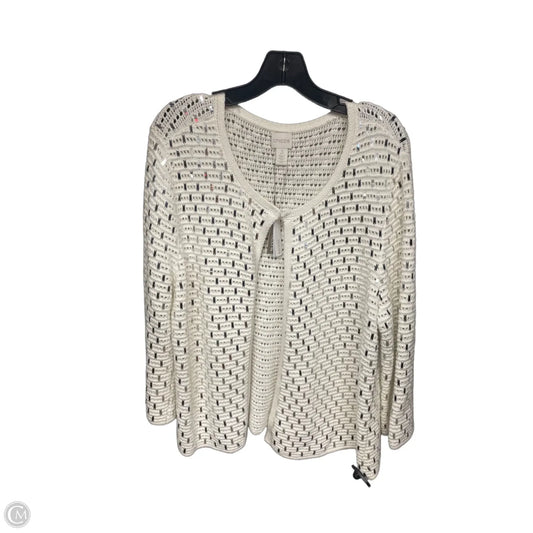 Cardigan By Chicos In White, Size: Xl