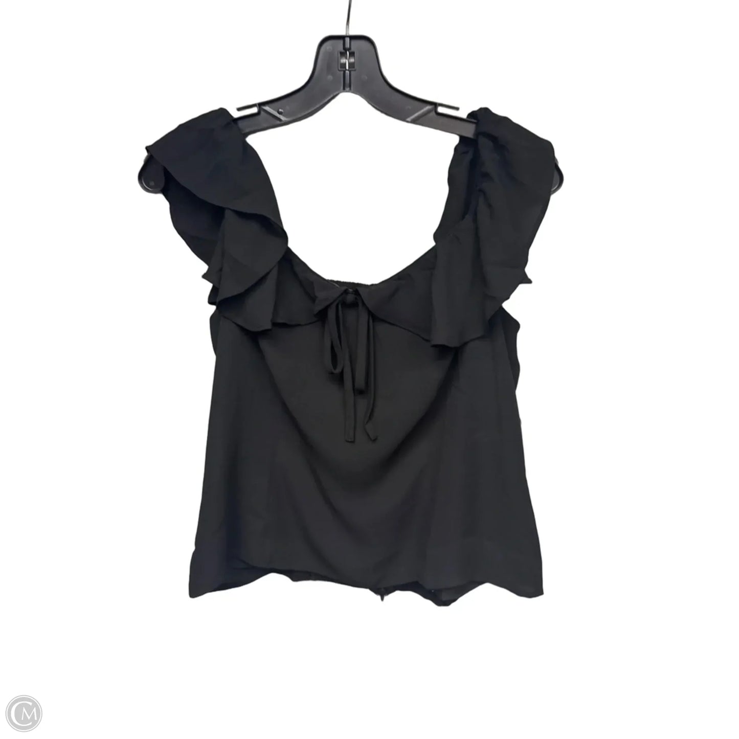 Top Sleeveless By Loft In Black, Size: M