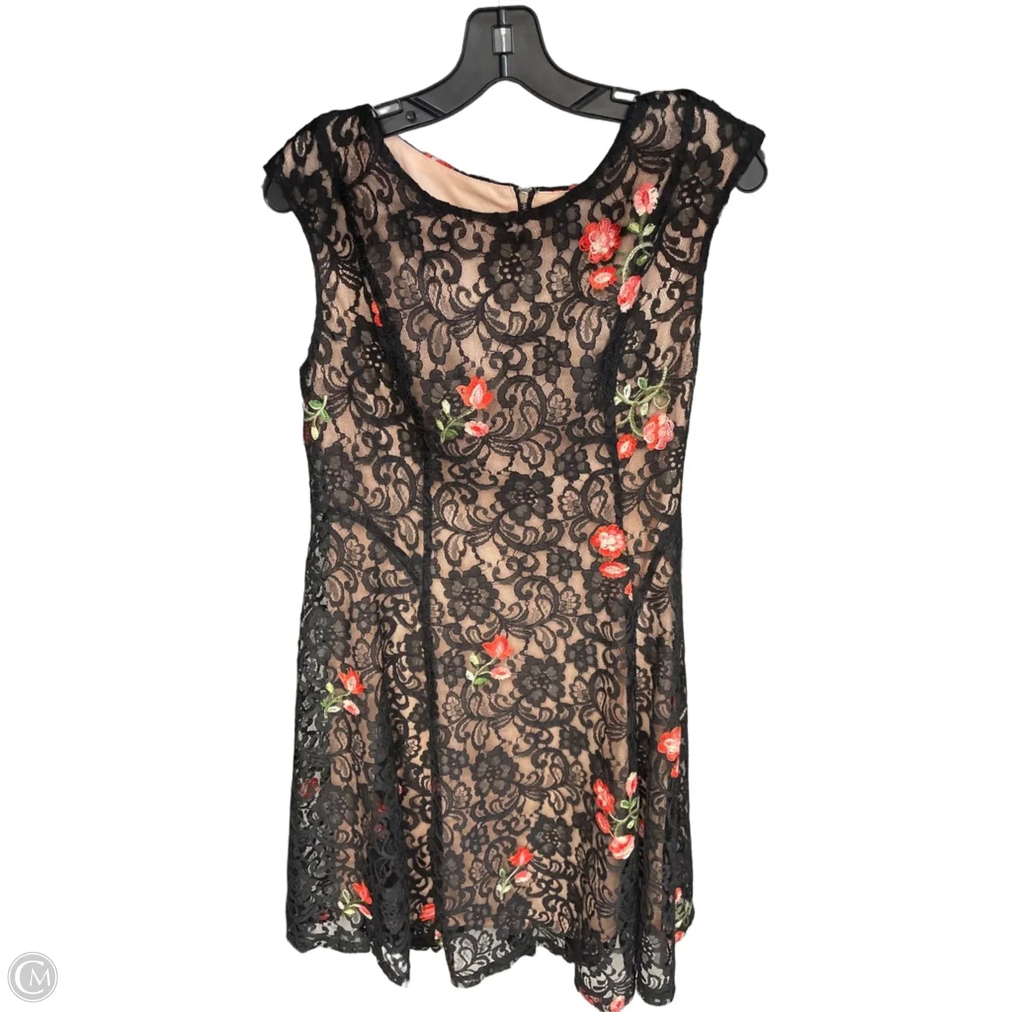Dress Party Midi By Gabby Skye In Black & Cream, Size: 12