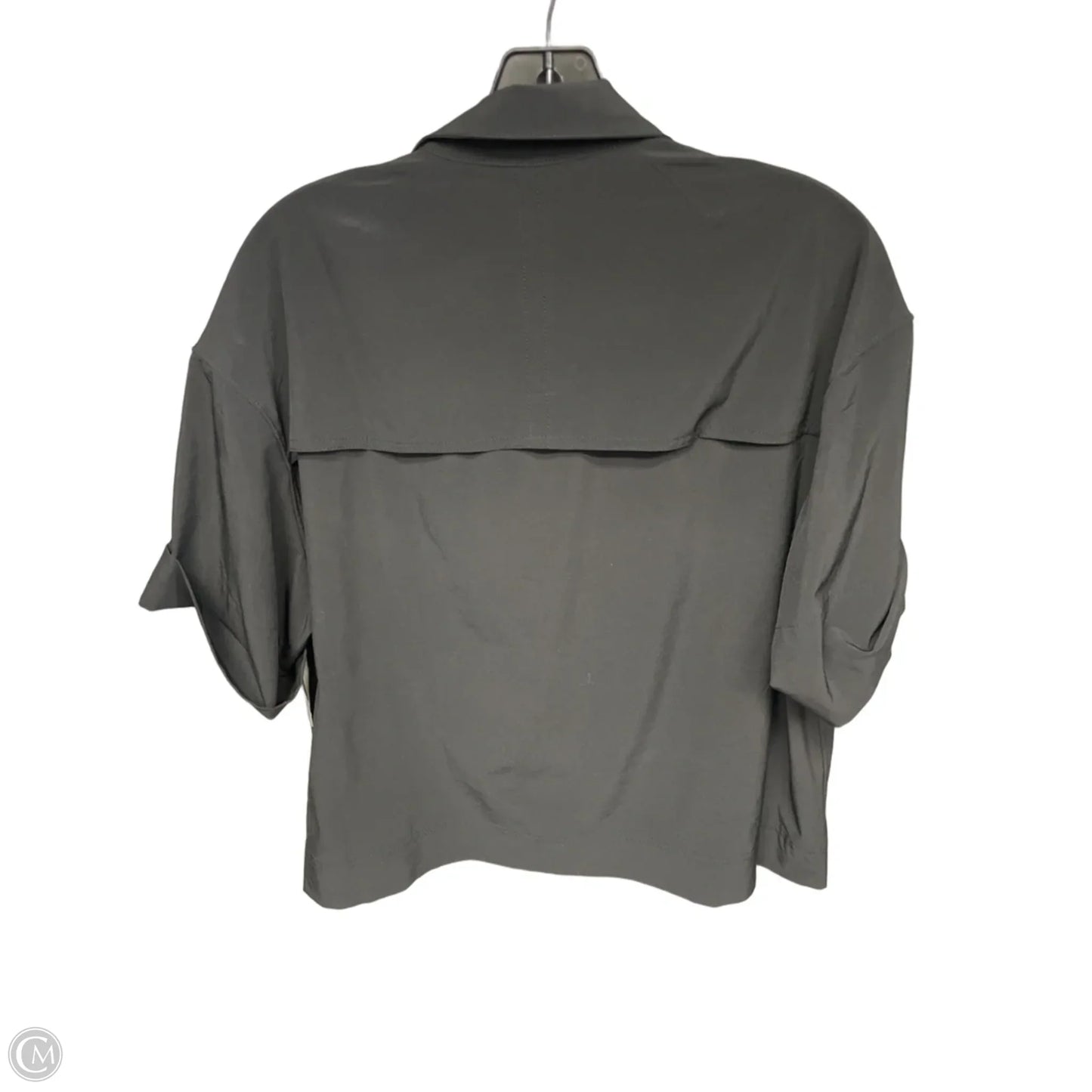 Athletic Top Short Sleeve By Athleta In Black, Size: M