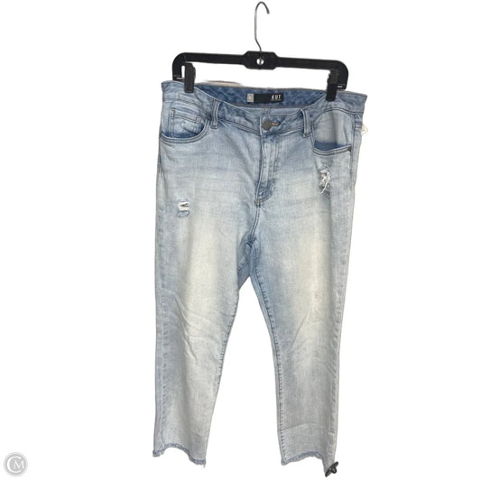 Jeans Cropped By Kut In Blue Denim, Size: 10