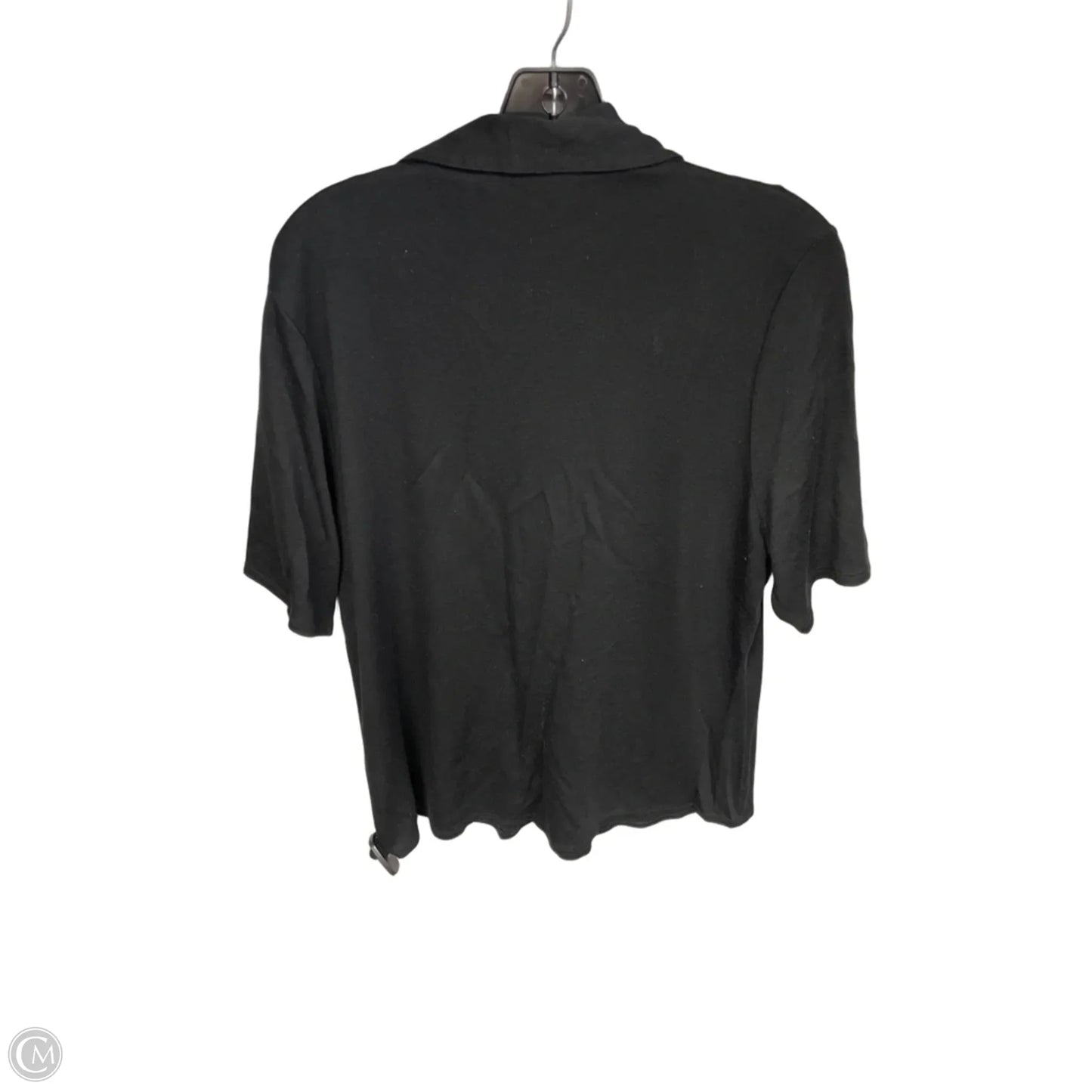 Top Short Sleeve By Banana Republic In Black, Size: Xl