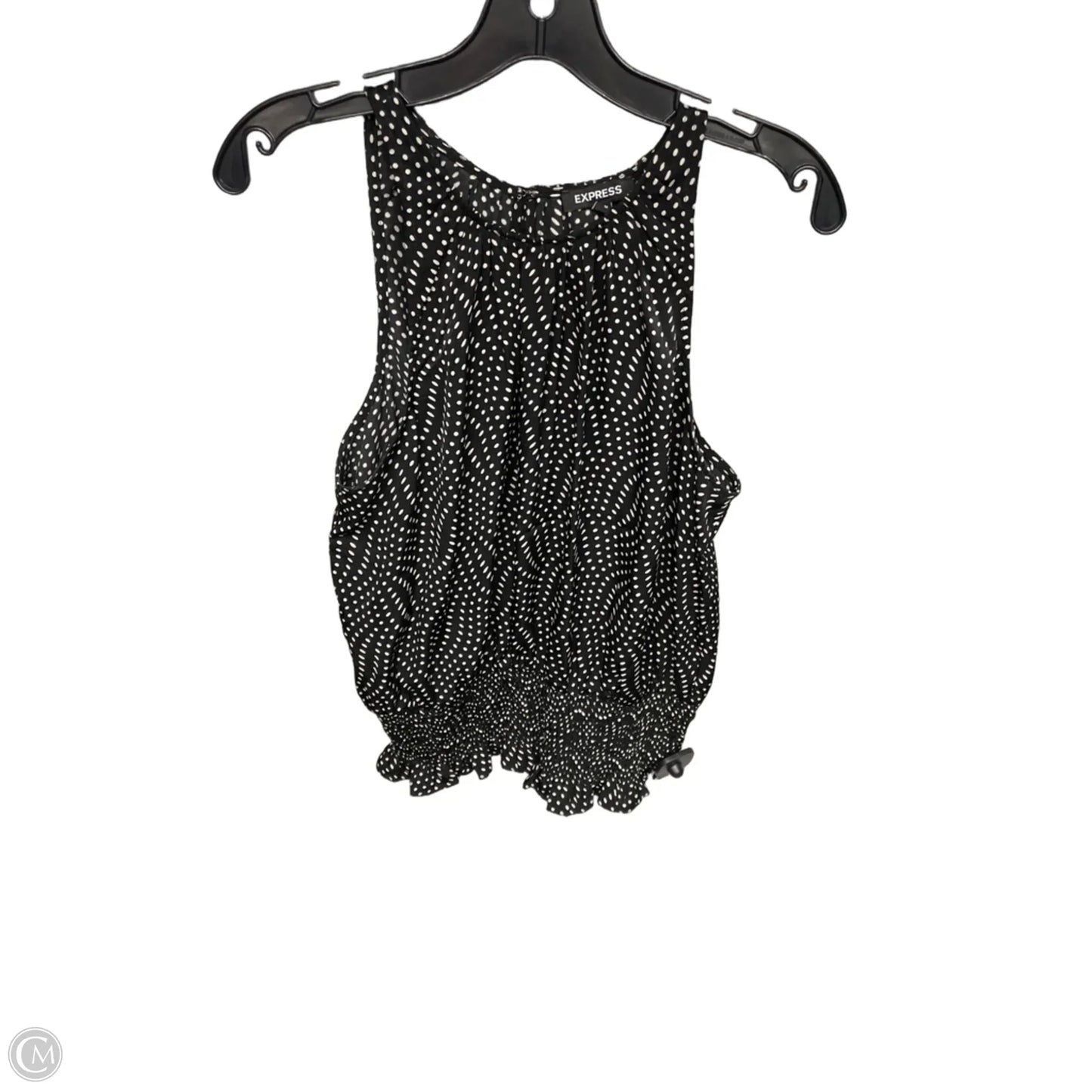 Top Sleeveless By Express In Polkadot Pattern, Size: M
