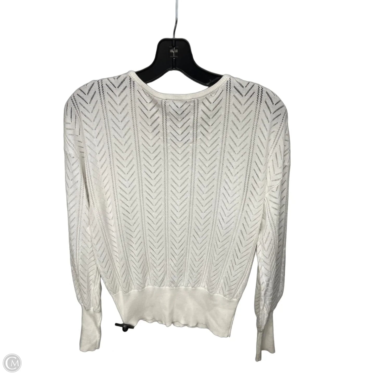 Top Long Sleeve By Express In White, Size: Sp
