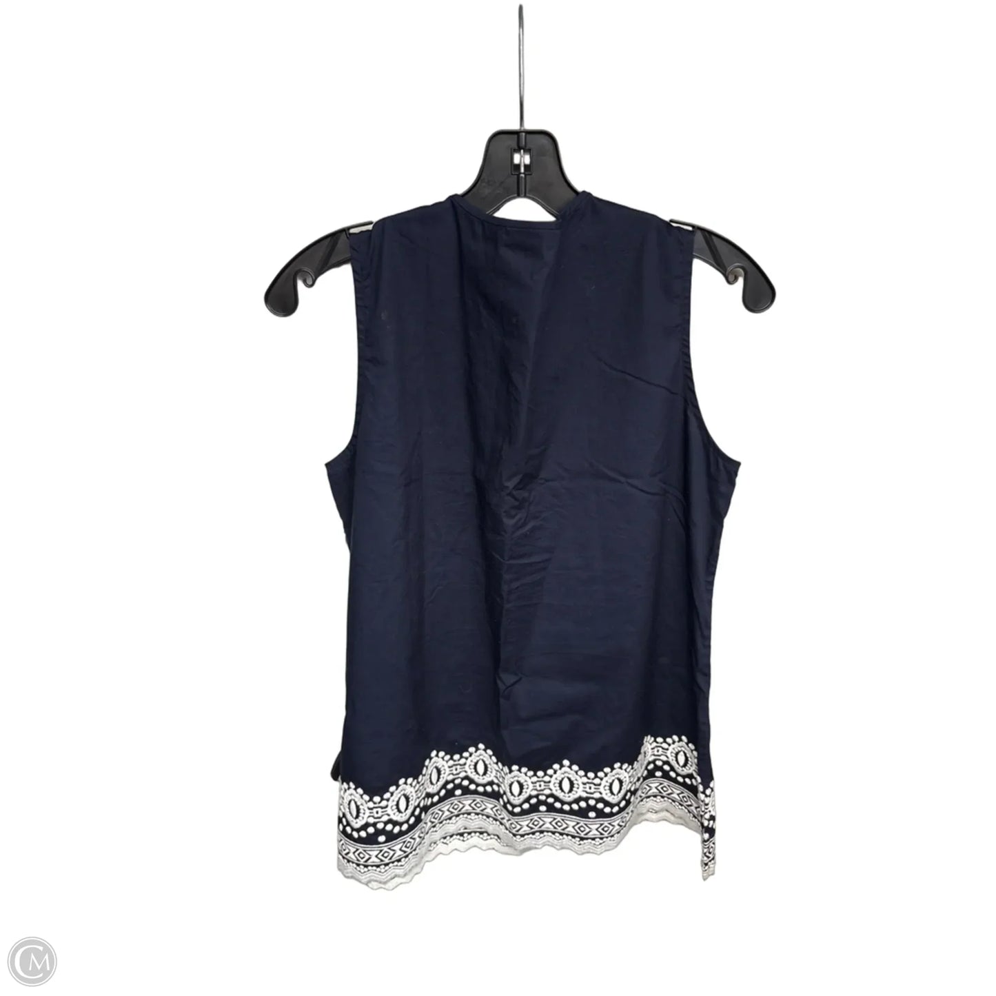 Top Sleeveless By Talbots In Navy, Size: Mp
