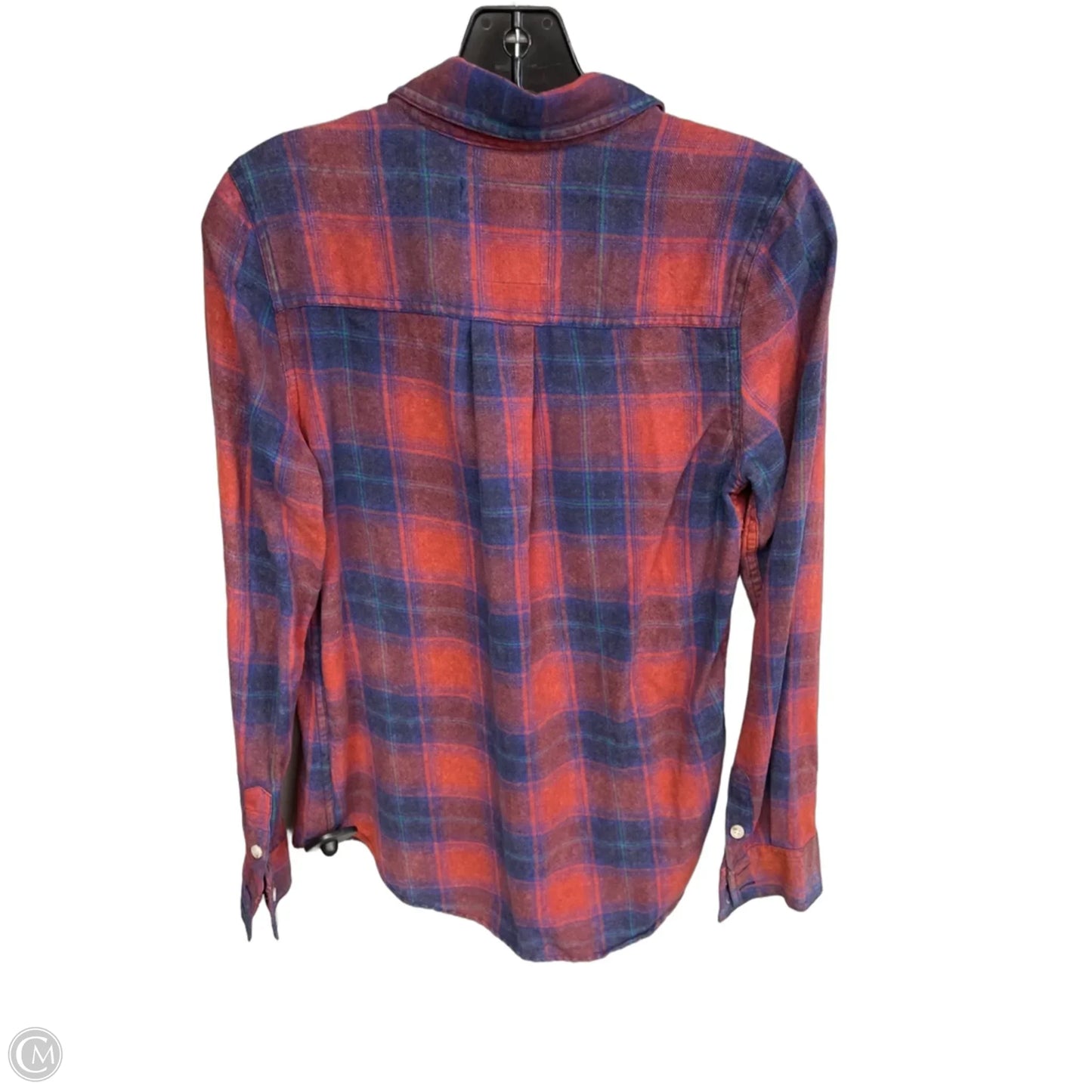 Top Long Sleeve By Mossimo In Blue & Red, Size: Sp