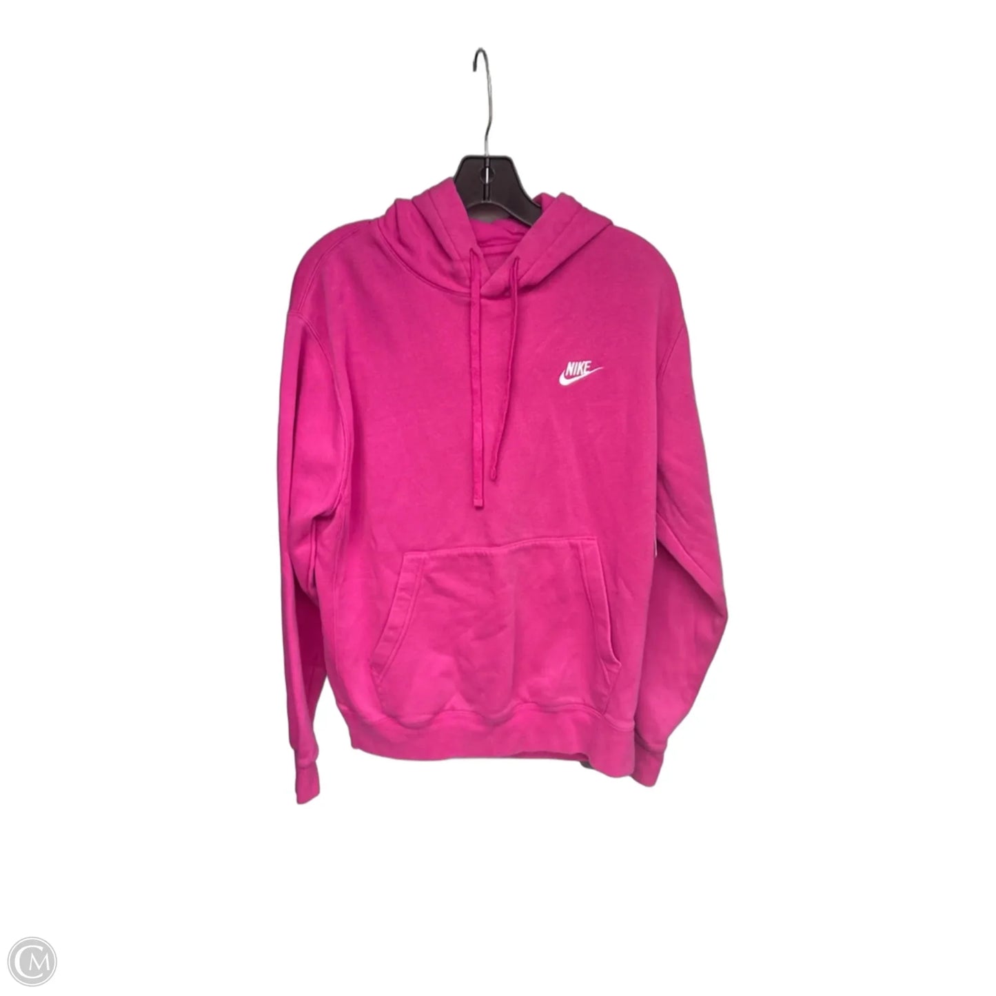 Athletic Sweatshirt Hoodie By Nike Apparel In Pink, Size: M