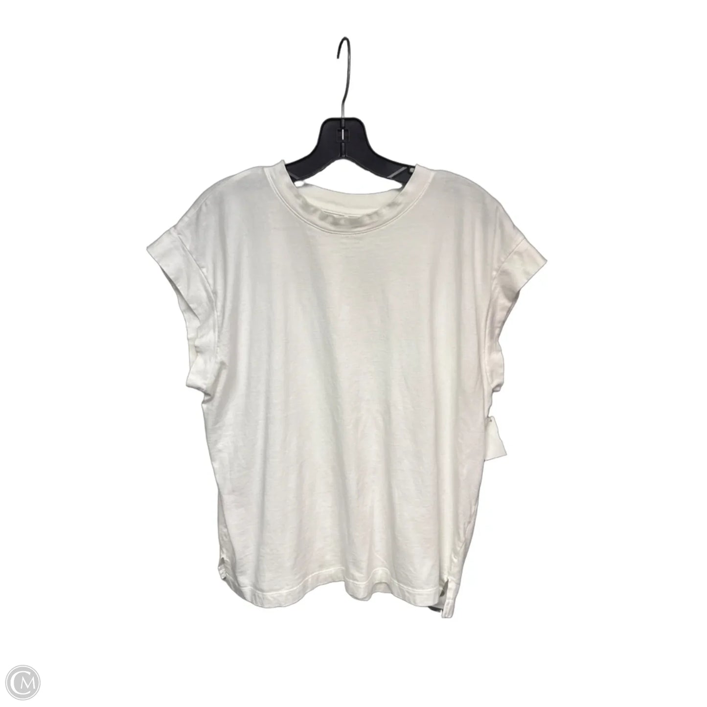 Top Short Sleeve Basic By A New Day In White, Size: L