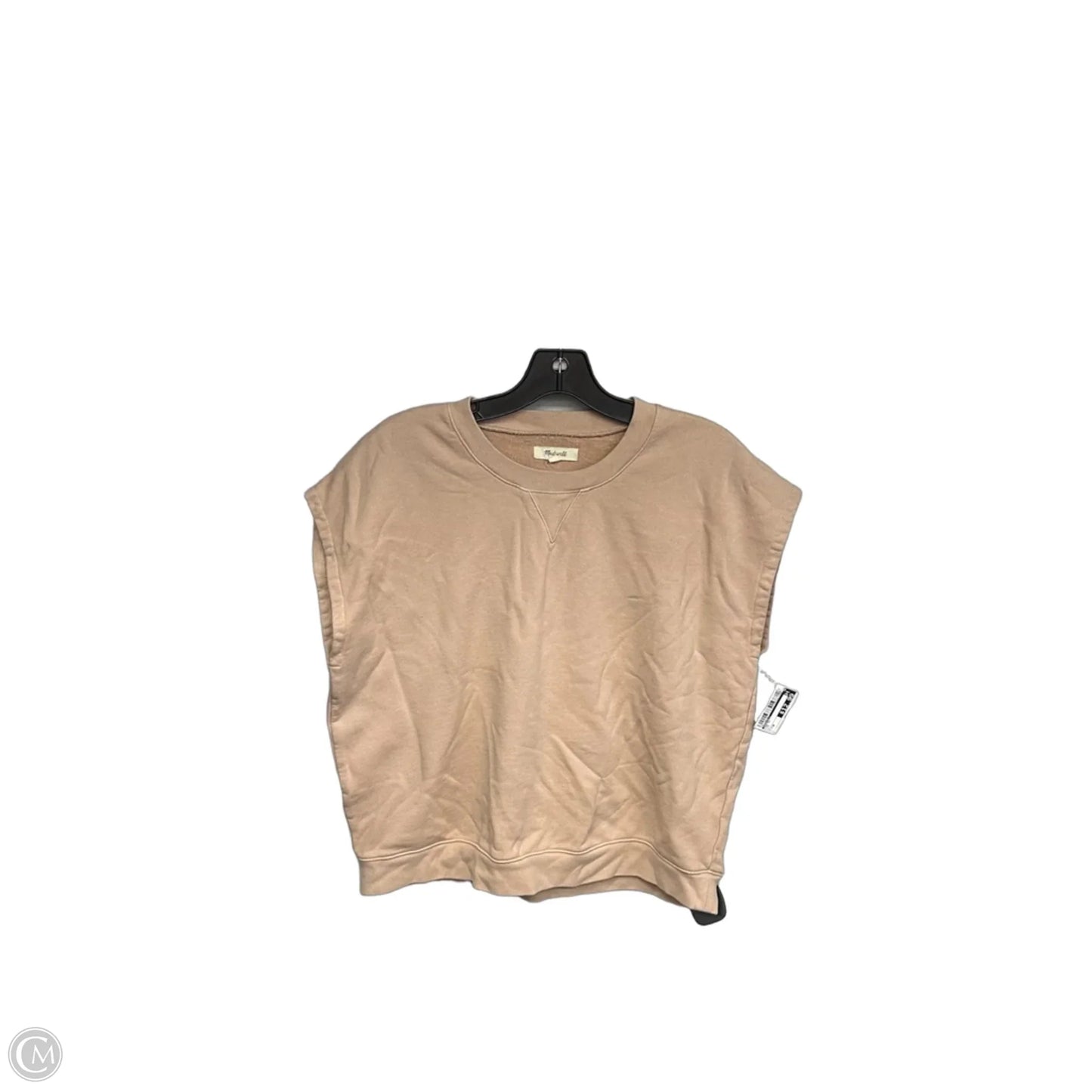 Top Short Sleeve By Madewell In Tan, Size: M