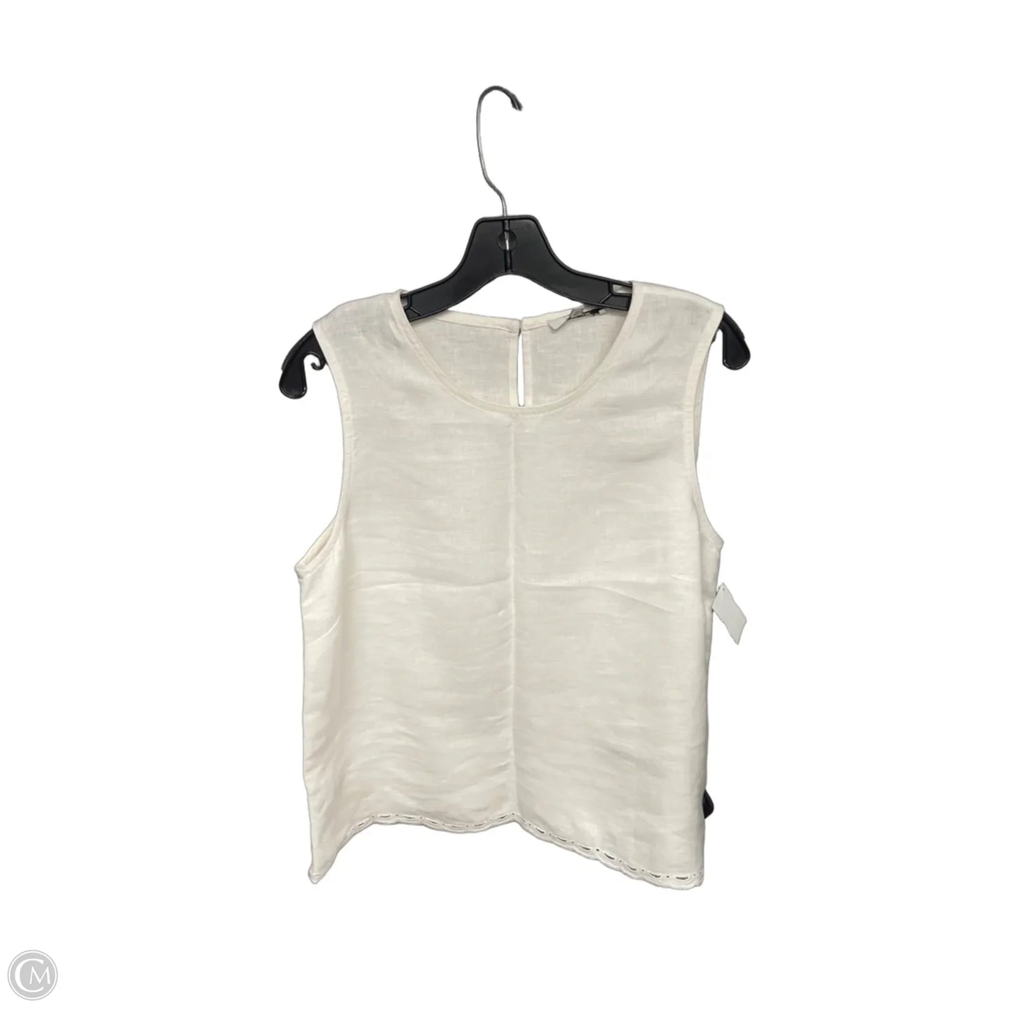 Top Sleeveless By Madewell In White, Size: L