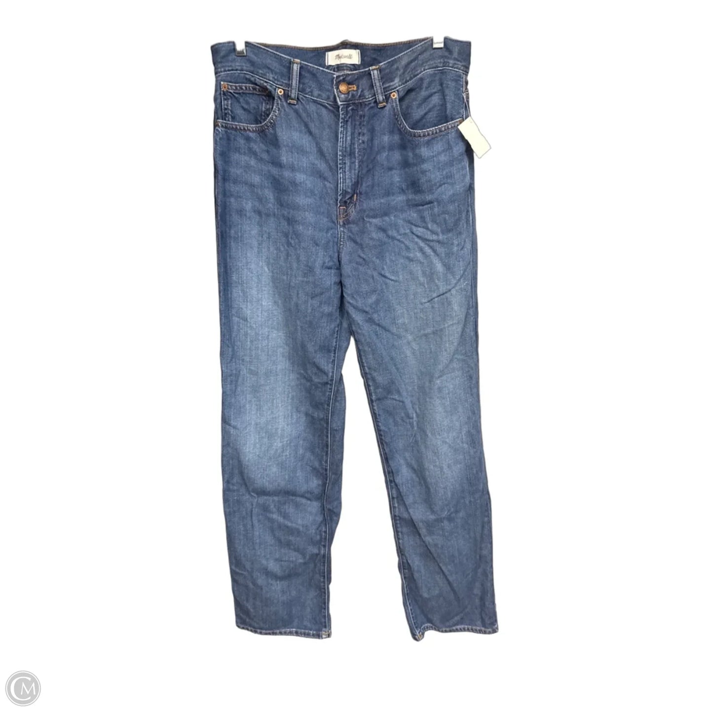Jeans Wide Leg By Madewell In Blue Denim, Size: 28