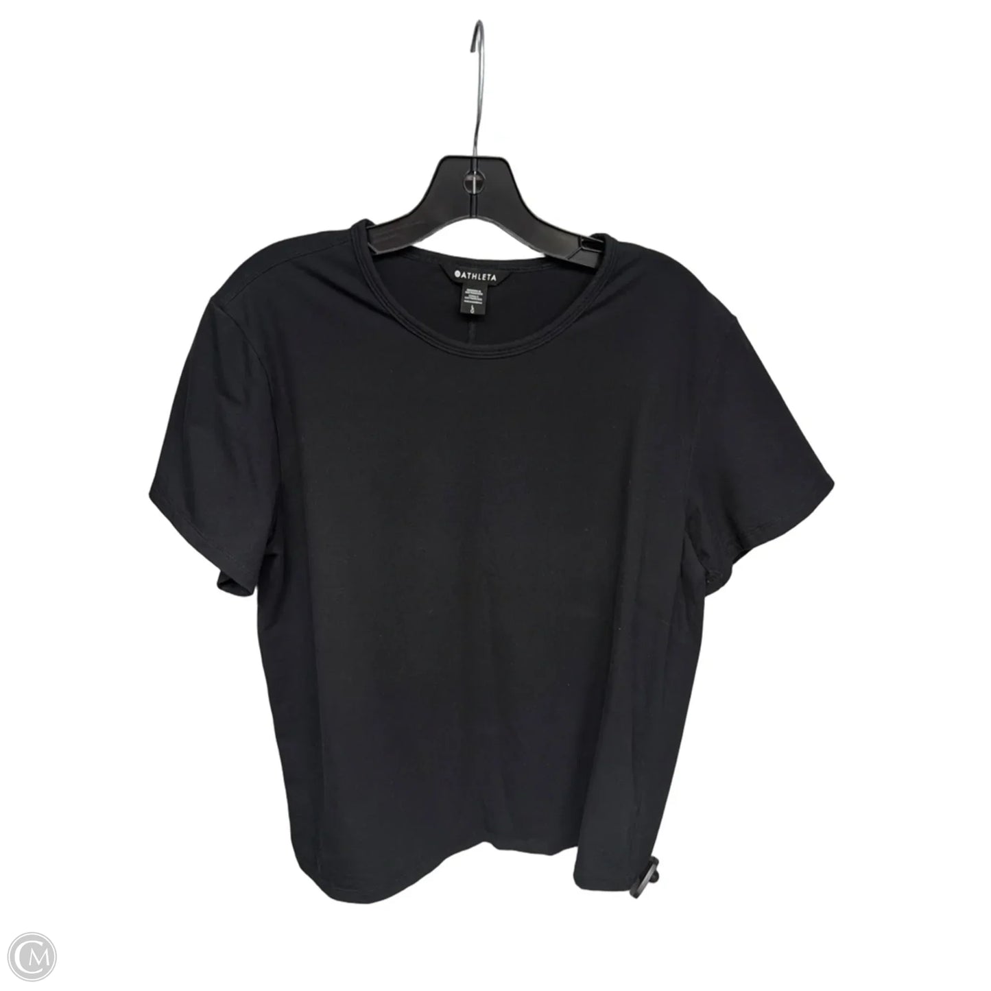 Top Short Sleeve By Athleta In Black, Size: L