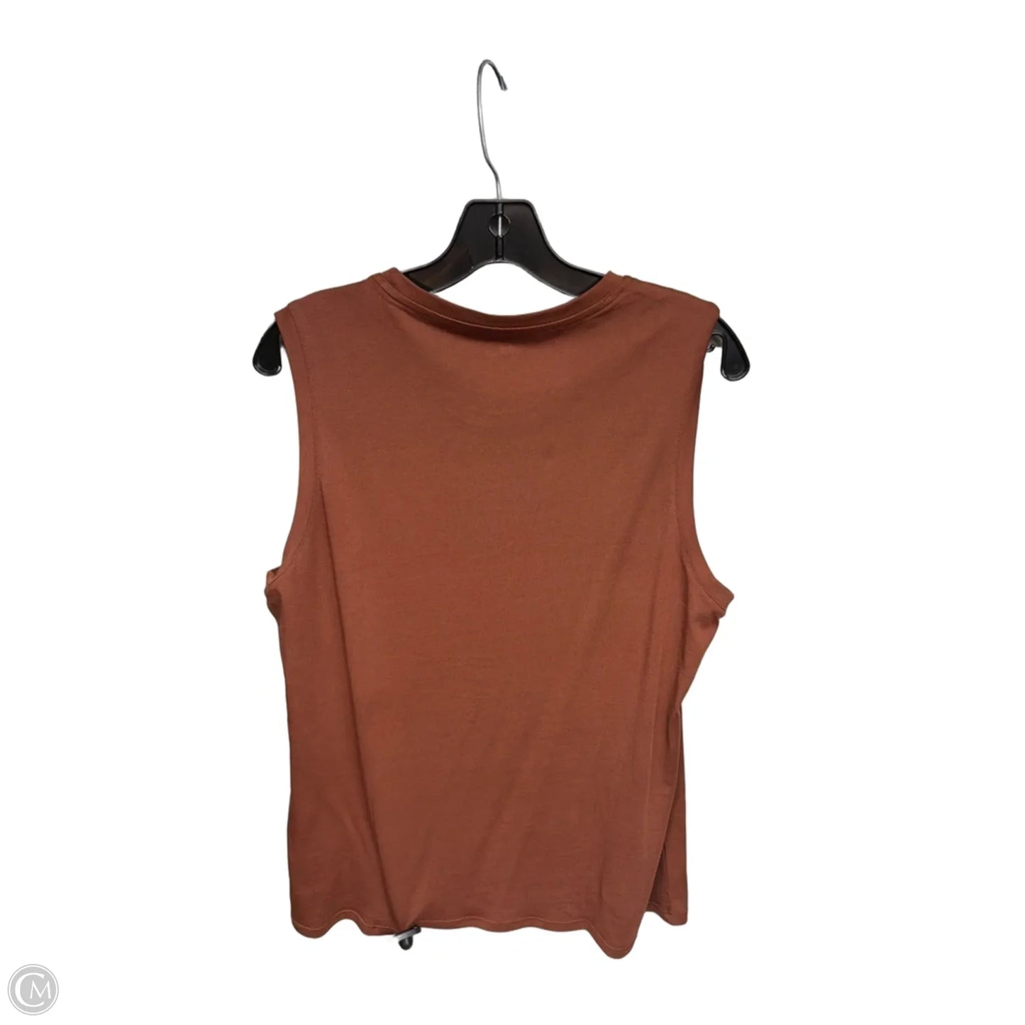 Top Sleeveless By Quince In Brown, Size: L