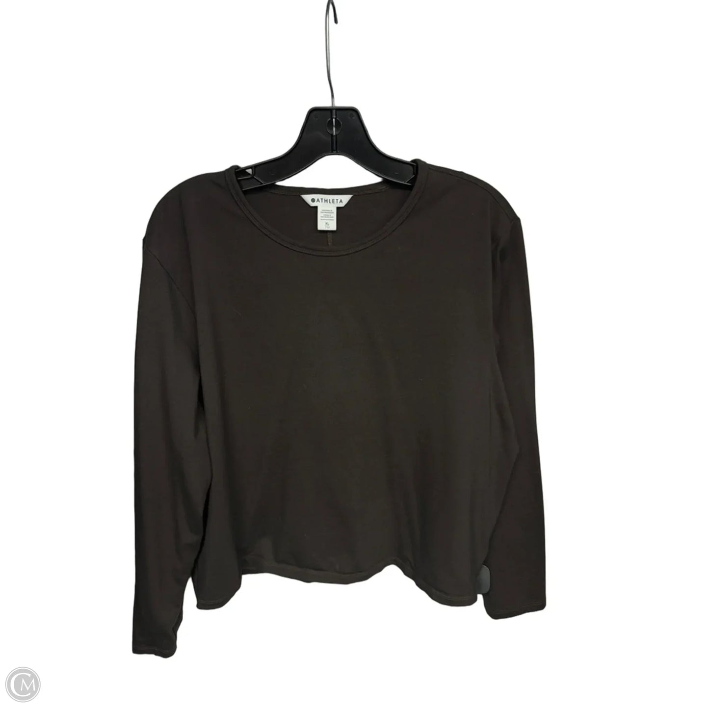 Athletic Top Long Sleeve Crewneck By Athleta In Brown, Size: Xl