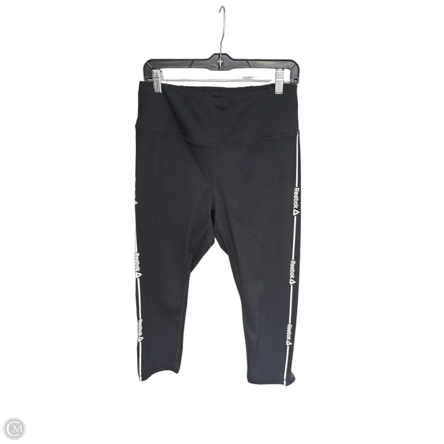 Athletic Leggings Capris By Reebok In Black, Size: L