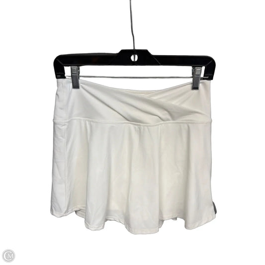 Athletic Skort By Clothes Mentor In White, Size: L