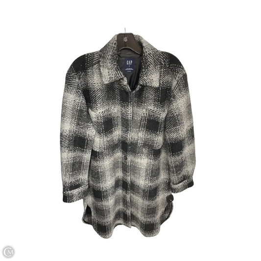 Coat Peacoat By Gap In Grey, Size: S