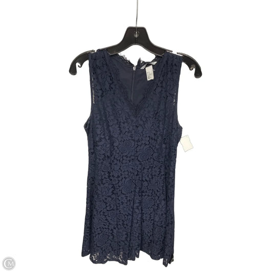 Dress Casual Midi By H&m In Navy, Size: M