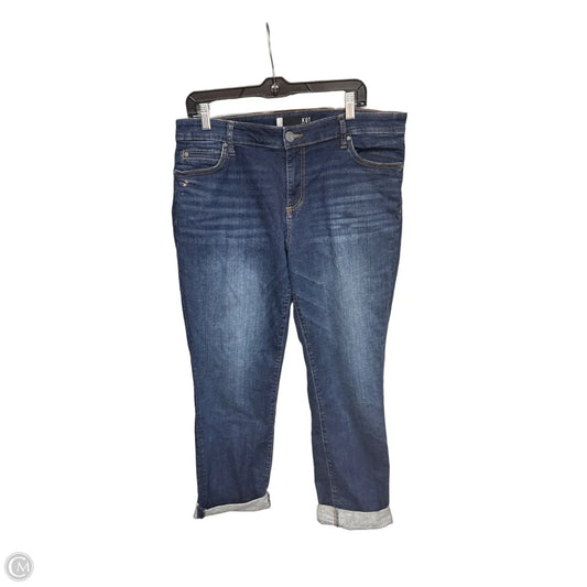 Jeans Wide Leg By Kut In Blue Denim, Size: 12