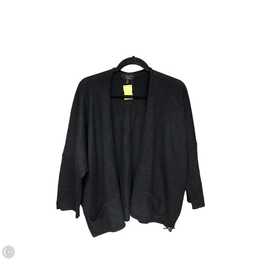 Sweater Cardigan Cashmere By Charter Club In Black, Size: L