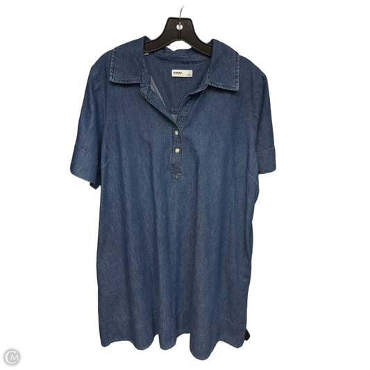 Dress Casual Midi By Sonoma In Blue Denim, Size: Xl