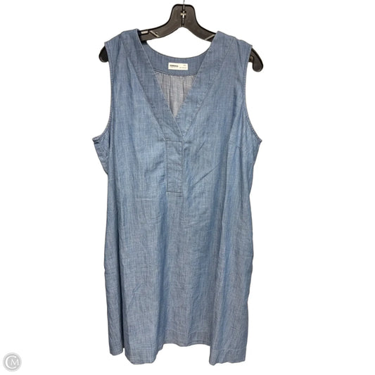 Dress Casual Midi By Sonoma In Blue, Size: Xxl