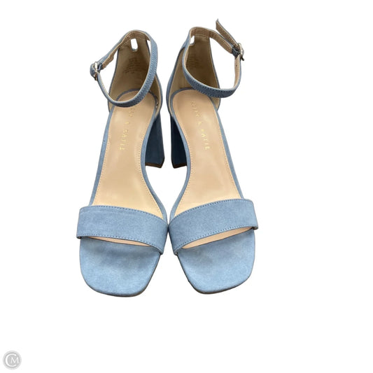 Shoes Heels Block By Kelly And Katie In Blue, Size: 7.5