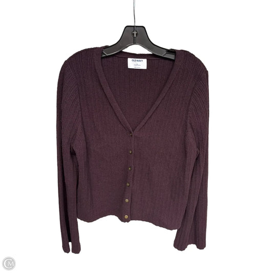 Cardigan By Old Navy In Purple, Size: Xl