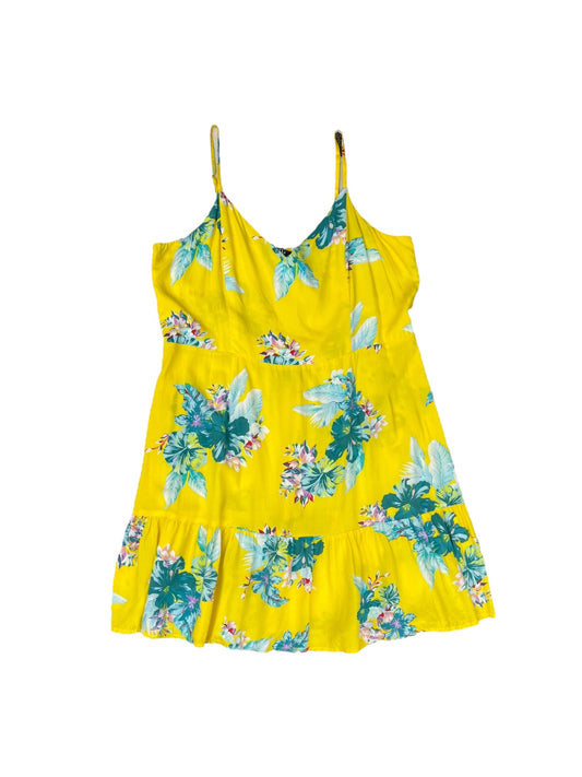 Yellow Dress Casual Short Ana, Size Xl