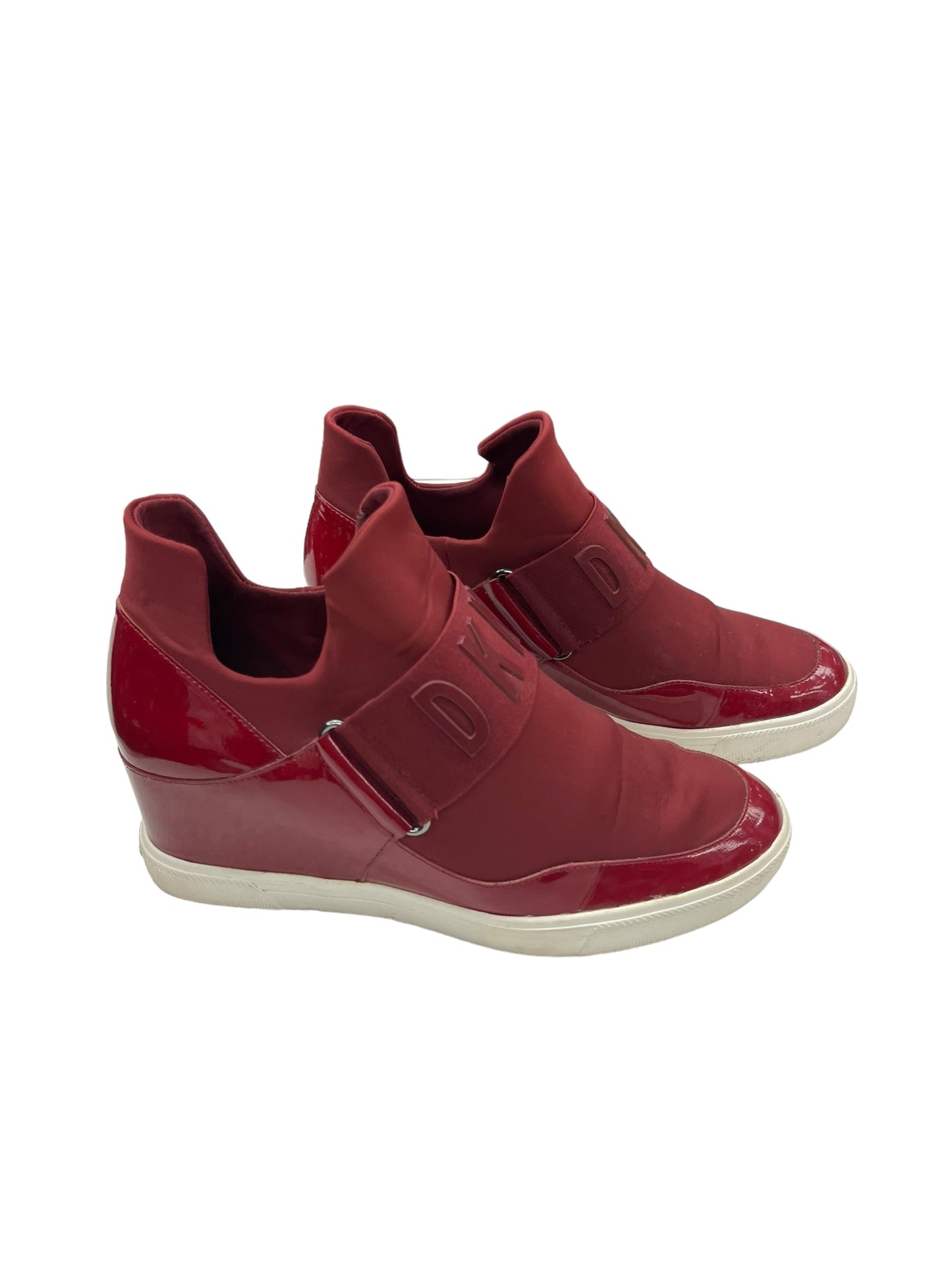 Red Shoes Sneakers Dkny, Size 10