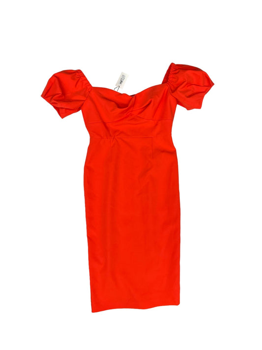 Orange Dress Designer Milly, Size 10