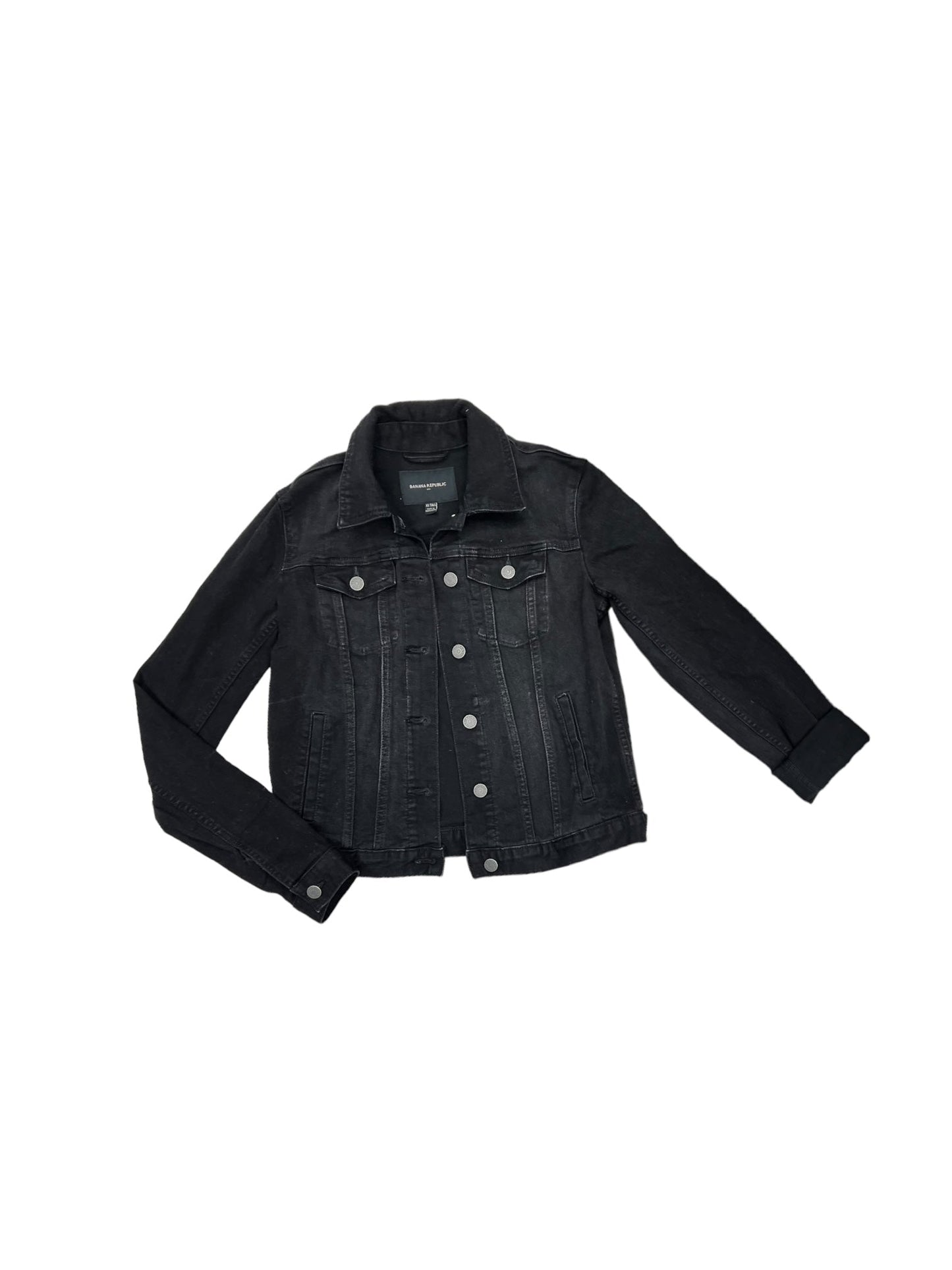 Black Jacket Denim Banana Republic, Size Xs