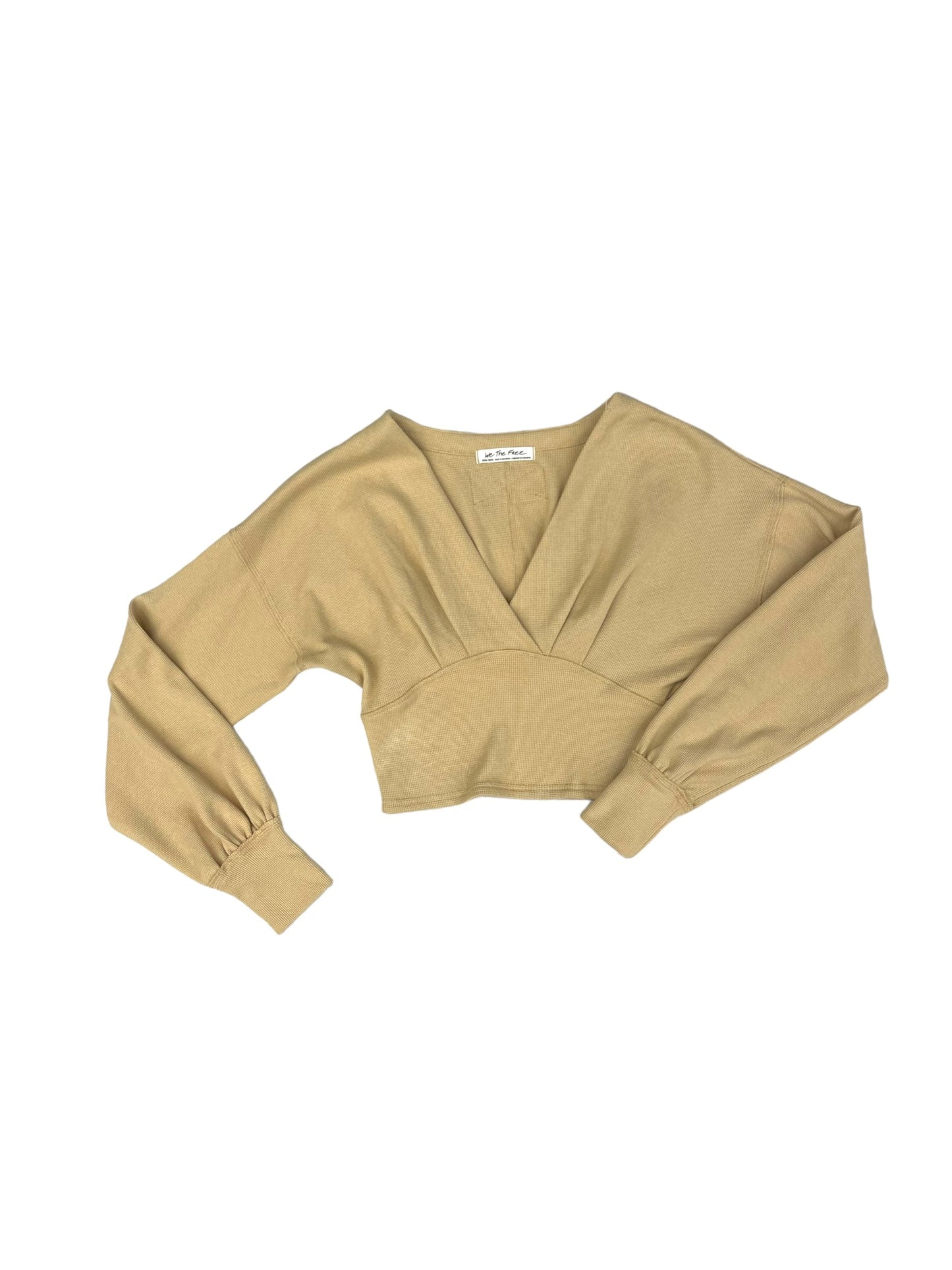 Tan Top Long Sleeve We The Free, Size Xs