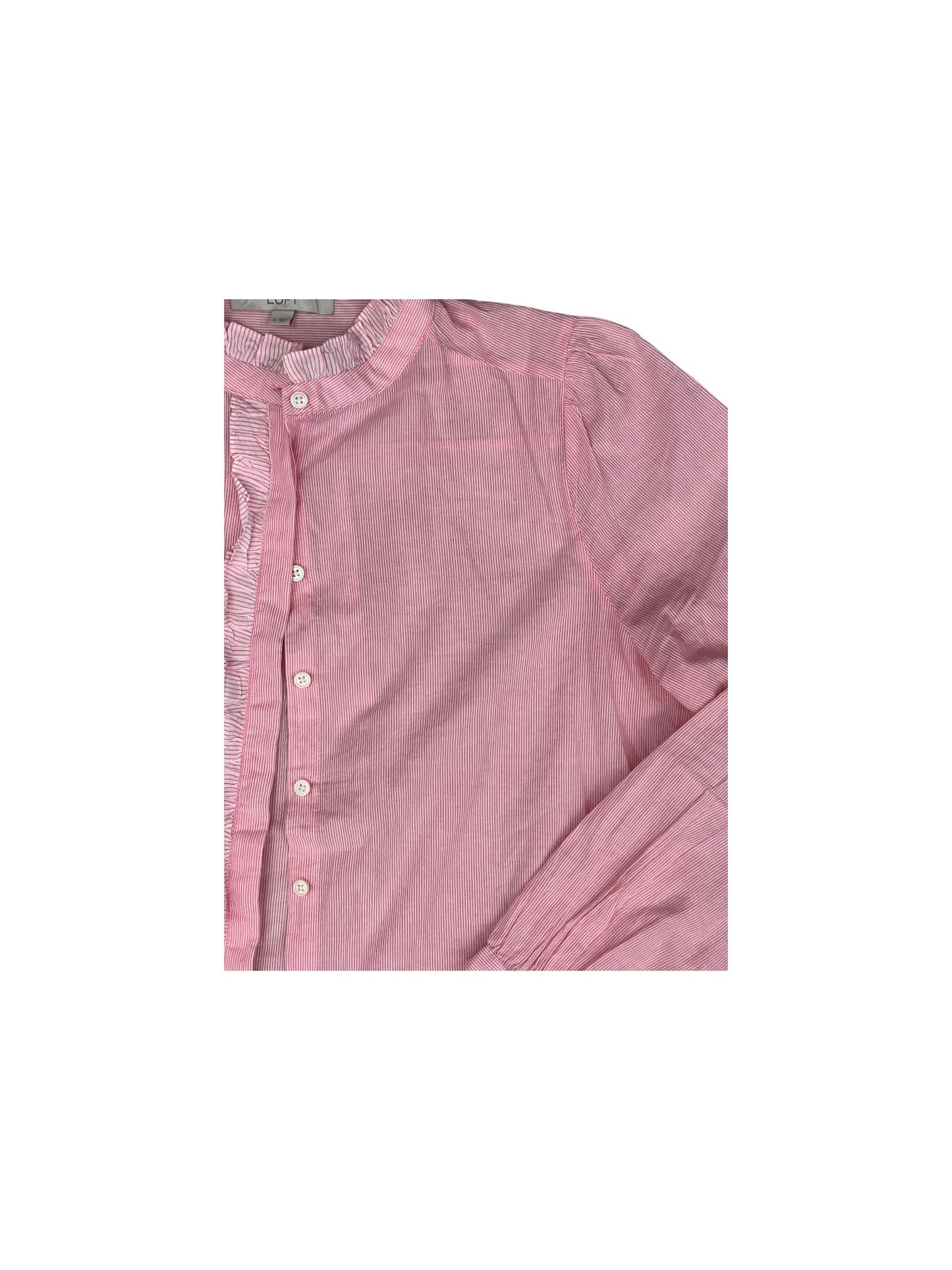 Pink Top Long Sleeve Loft, Size M