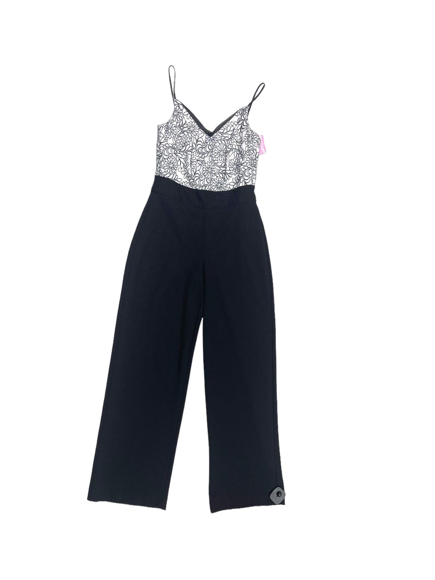 Jumpsuit By White House Black Market In Black & White, Size: 0