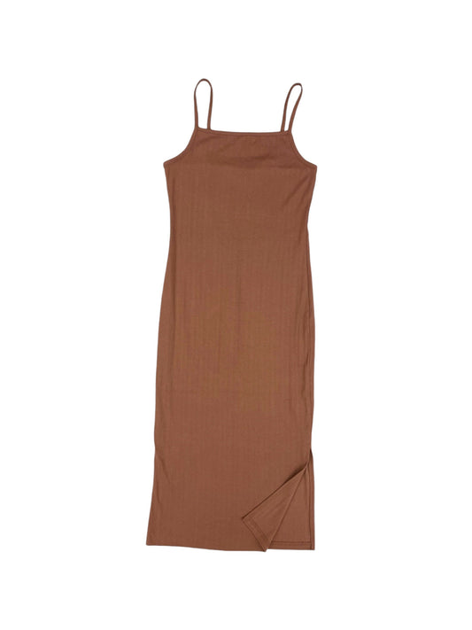 Dress Casual Midi By Wild Fable In Brown, Size: M