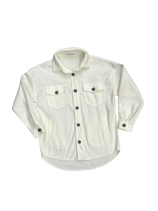 Jacket Shirt By Staccato In White, Size: M