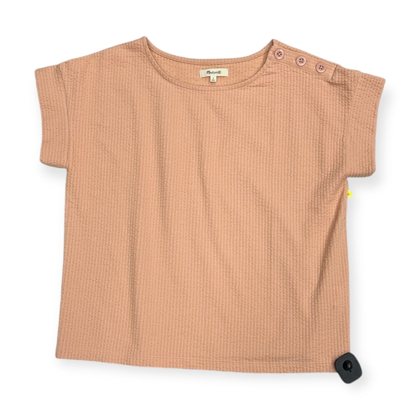 Top Short Sleeve By Madewell In Peach, Size: S