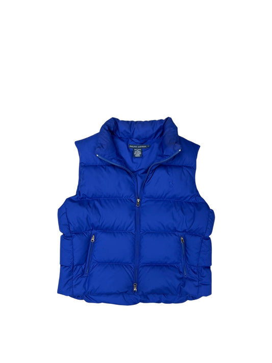 Vest Puffer & Quilted By Ralph Lauren In Blue, Size: L