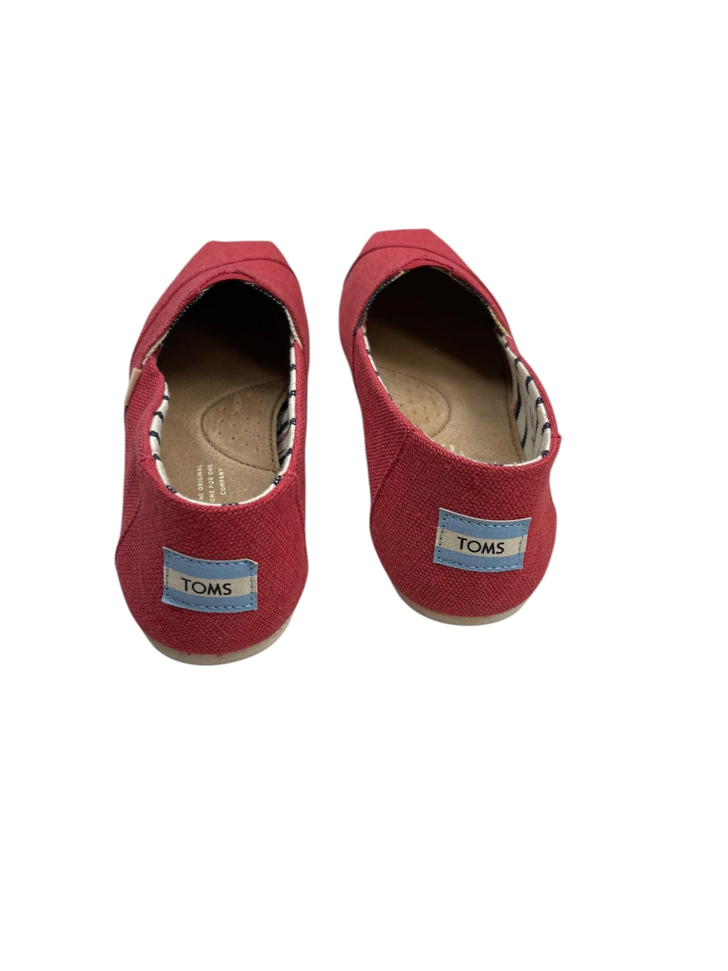 Shoes Flats By Toms In Red, Size: 7.5