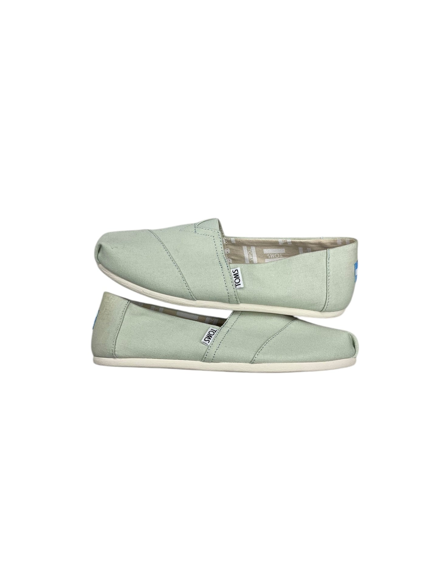 Shoes Flats By Toms In Green, Size: 7.5